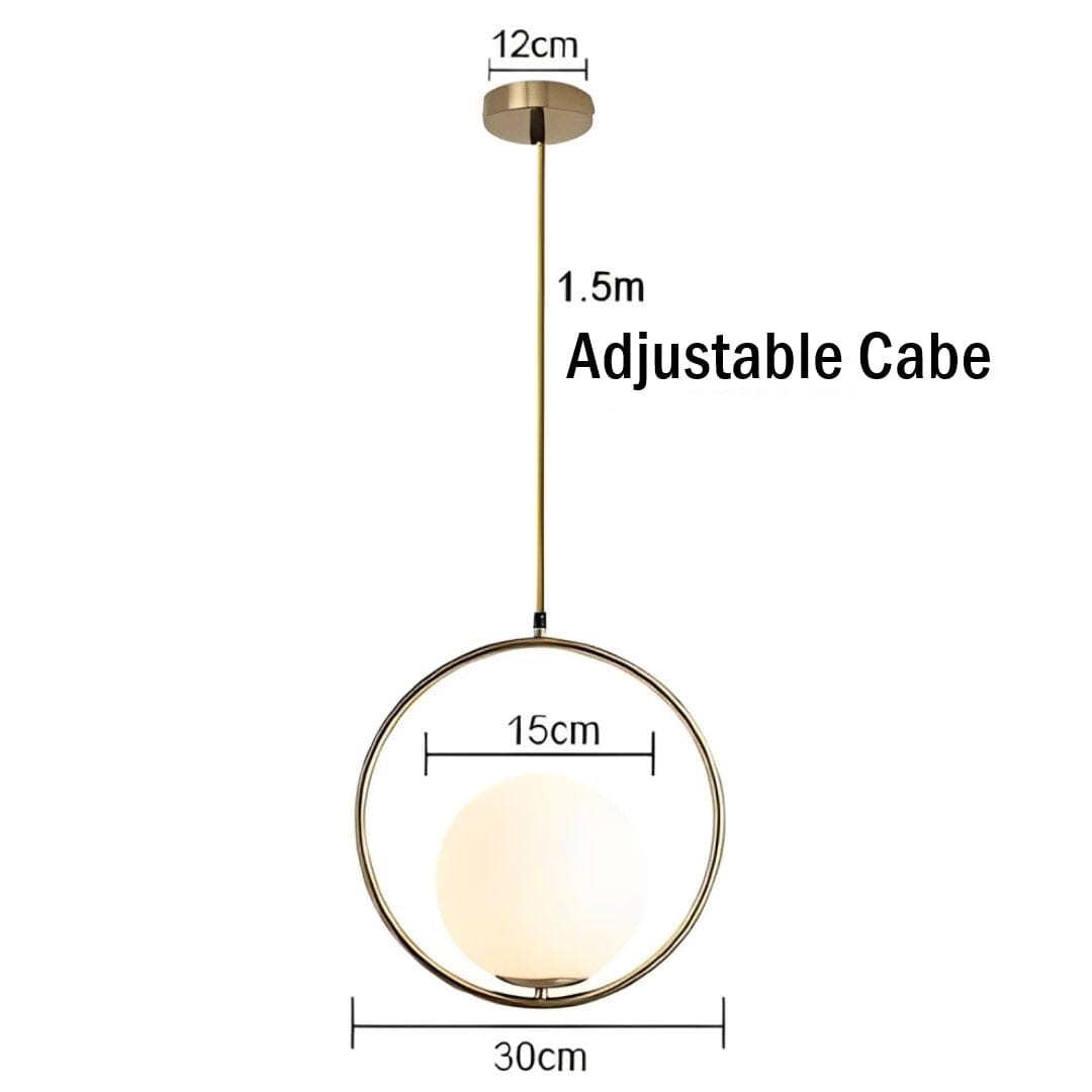 Spherical LED Pendant Light