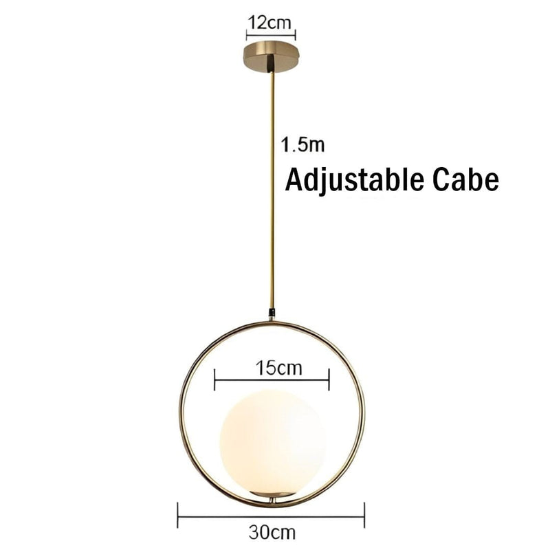 Spherical LED Pendant Light