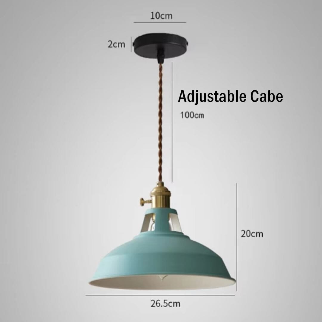 Vintage Macaron Pendant Light – Retro Luxury Hanging Lamp