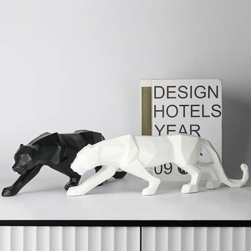 Abstract Panther Sculpture