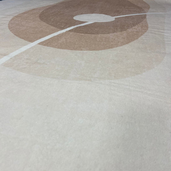 Tapete Decorativo Orgânico Abstrato Irregular para Sala - Areia Tapete - 0008 Conceito 