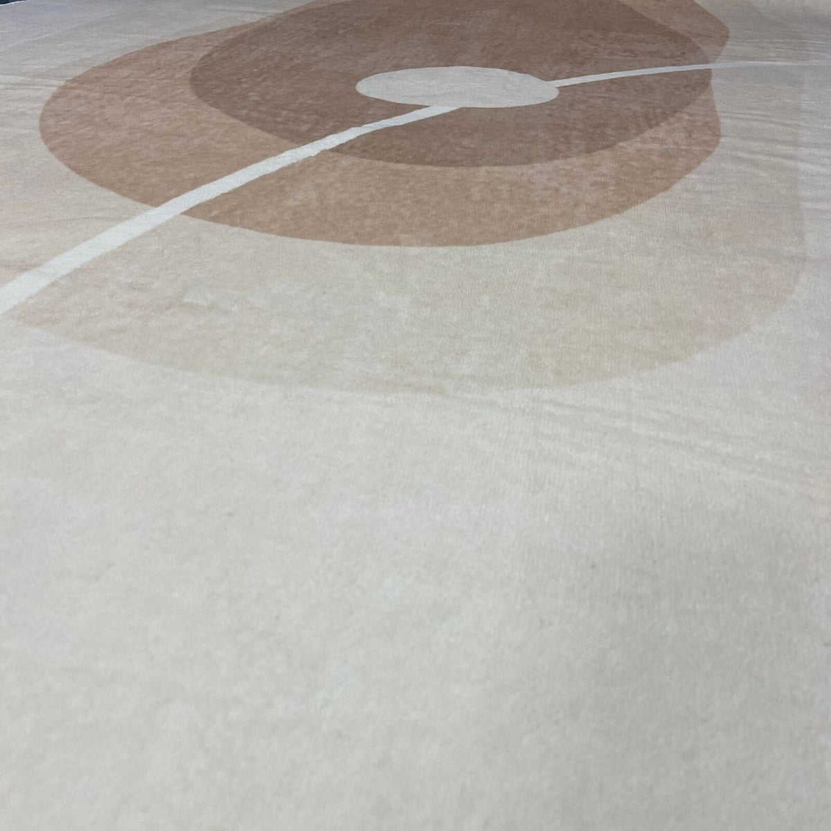 Tapete Decorativo Orgânico Abstrato Irregular para Sala - Areia Tapete - 0008 Conceito 