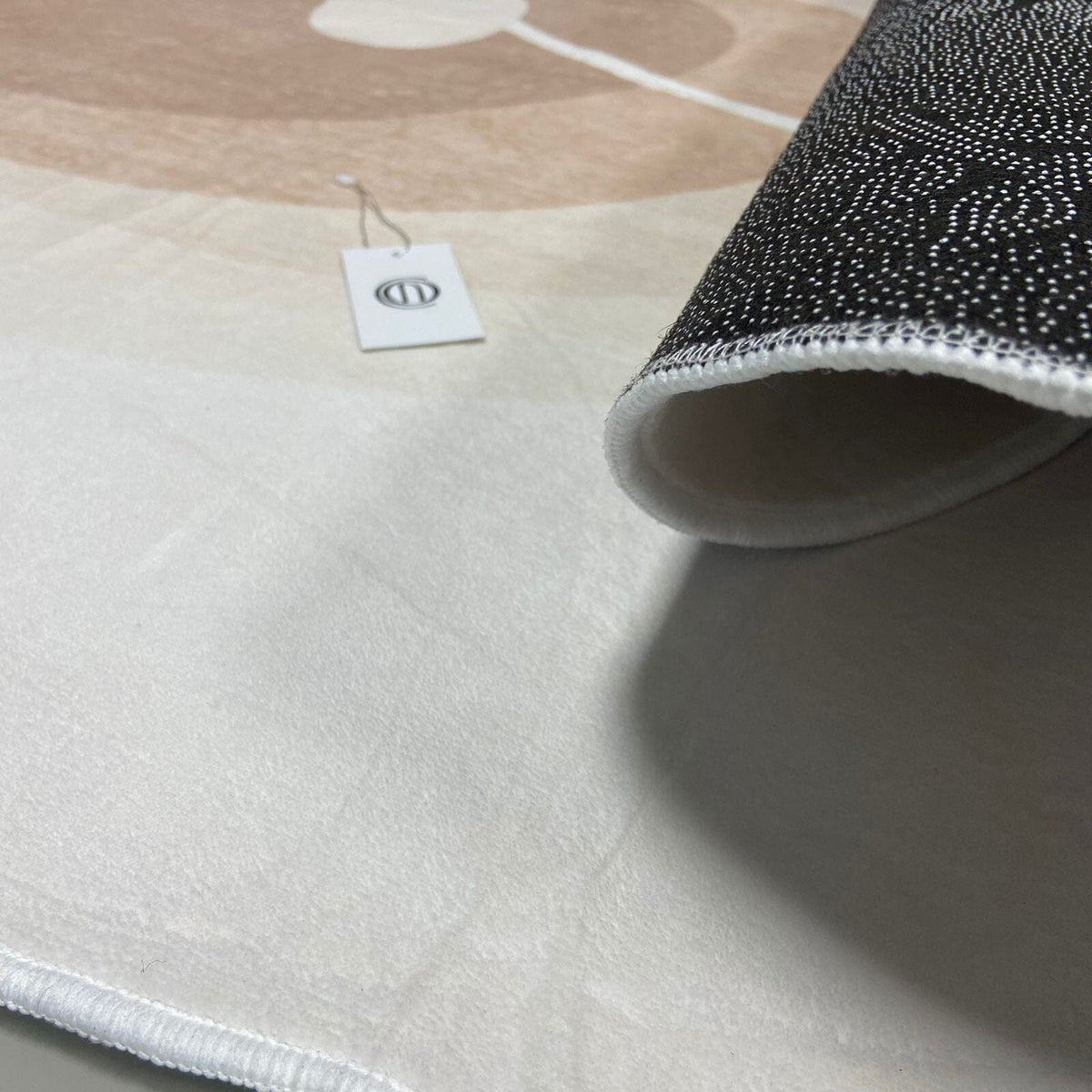 Tapete Decorativo Orgânico Abstrato Irregular para Sala - Areia Tapete - 0008 Conceito 