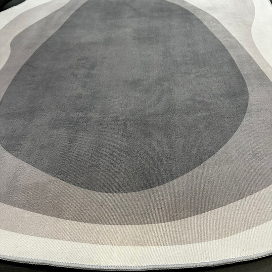 Tapete Decorativo Orgânico Abstrato Irregular para Sala - Dark Tapete - 0011 Conceito 