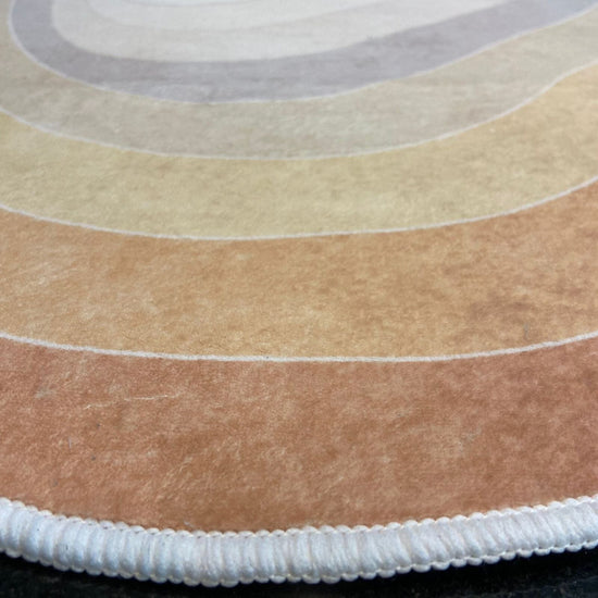 Tapete Decorativo Orgânico Abstrato Irregular para Sala - Desert Tapete - 0012 Conceito 