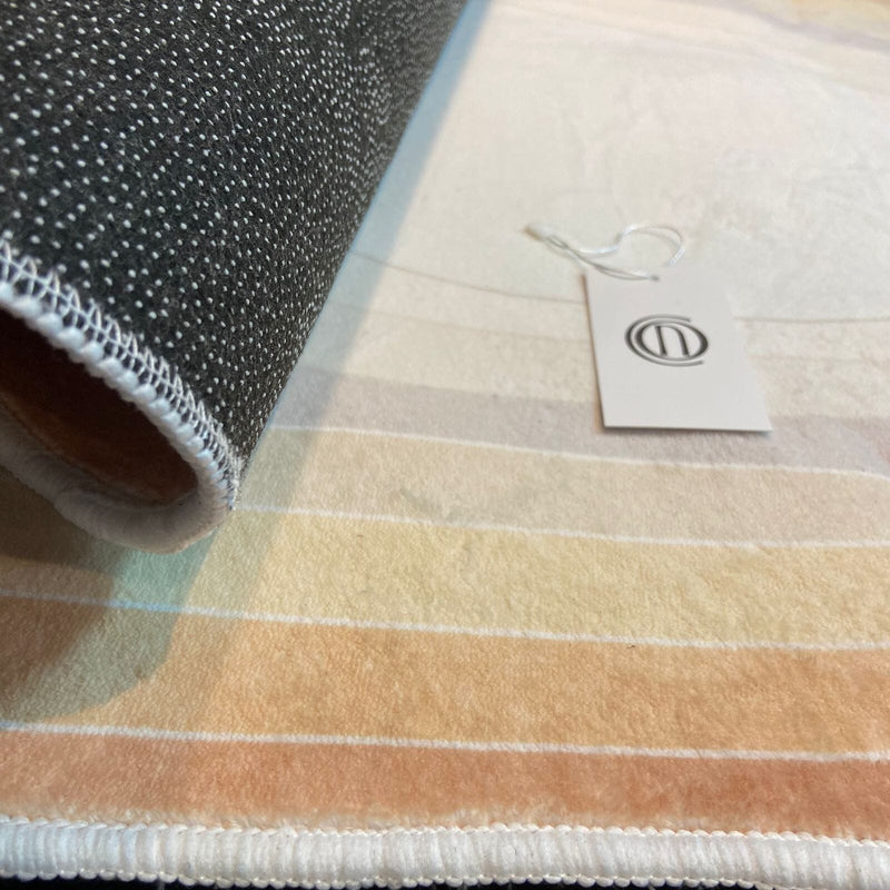 Tapete Decorativo Orgânico Abstrato Irregular para Sala - Desert Tapete - 0012 Conceito 