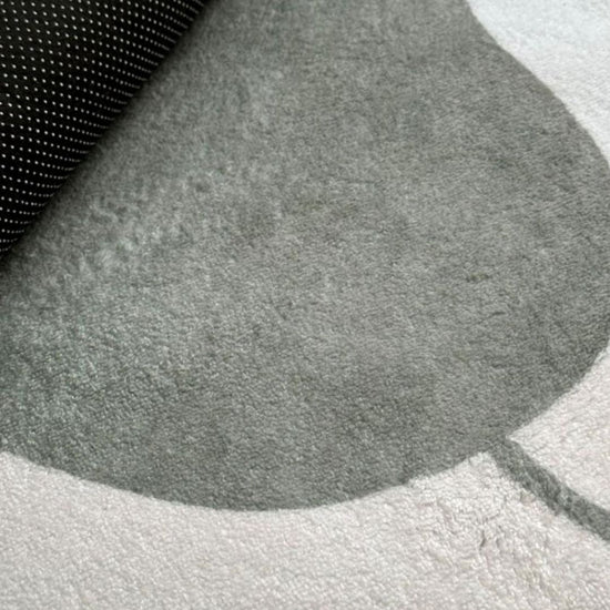 Tapete Decorativo Orgânico Abstrato Irregular para Sala - Nordic Green Tapete - 0021 Conceito 