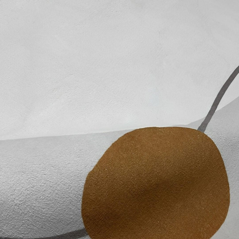 Tapete Decorativo Orgânico Abstrato Irregular para Sala - Texture Gray Tapete - 0025 Conceito 