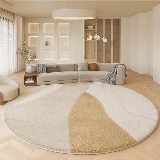 Organic Round Decorative Rug – Thyra